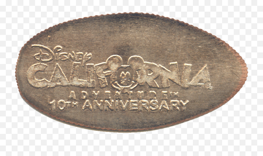 Disney 10th Anniversary Pressed Dimes - Solid Emoji,Playhouse Disney Logo