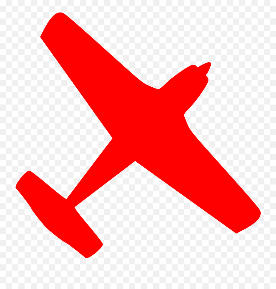 Clipart Airplane Red Picture 370517 Clipart Airplane Red - Vertical Emoji,Red X Png