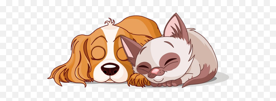 Dog U0026 Cat Clipart Cartoon Cat And Dog Clip Art Pictures - Dog And Cat Clipart Emoji,Cat Clipart