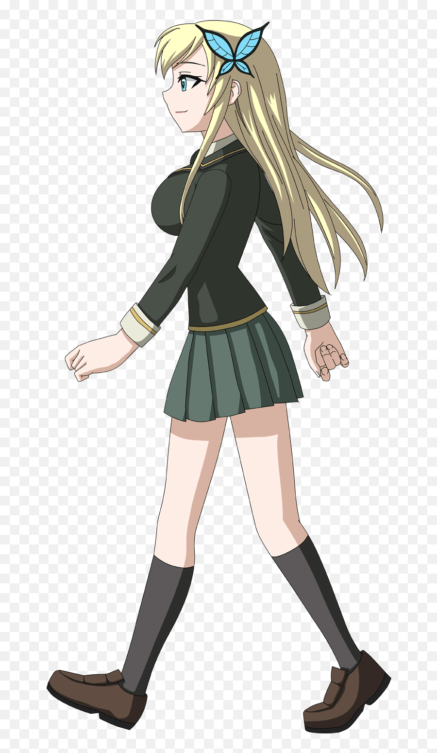 Gif Anime Girl Icons - Transparent Anime Character Walking Gif Emoji,Anime Girl Gif Transparent