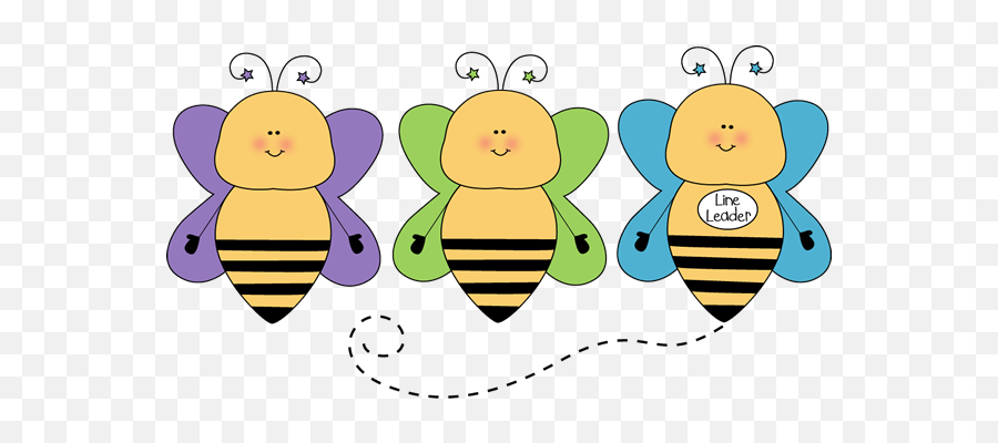 Bee Line Leader Clip Art - Bee Line Leader Vector Image Bee Line Leader Clipart Emoji,Line Clipart