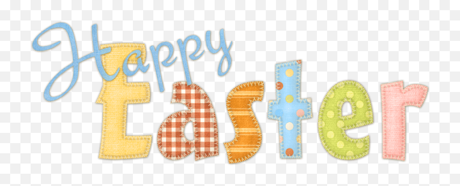 Happy Easter Fabric Sign Transparent Png - Stickpng Emoji,Easter Transparent