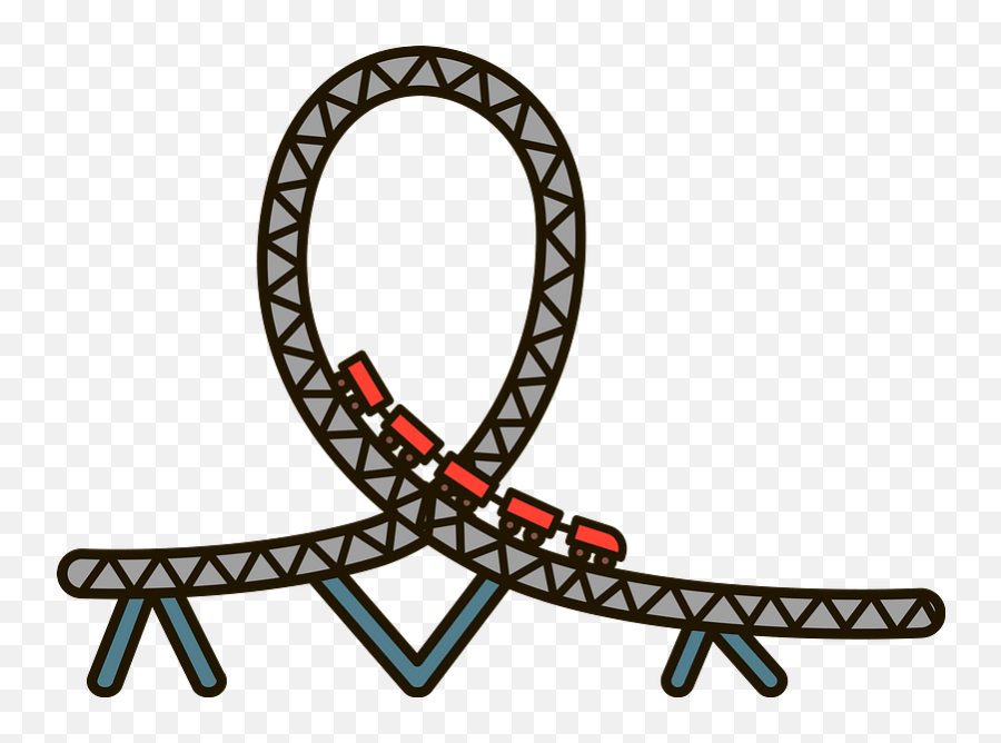 Roller Coaster Clipart - Png Roller Coaster Clipart Transparent Emoji,Roller Coaster Clipart