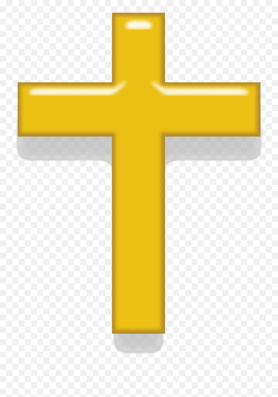 Gold Cross Png Transparent Background - Cross Gold Png Emoji,Cross Png