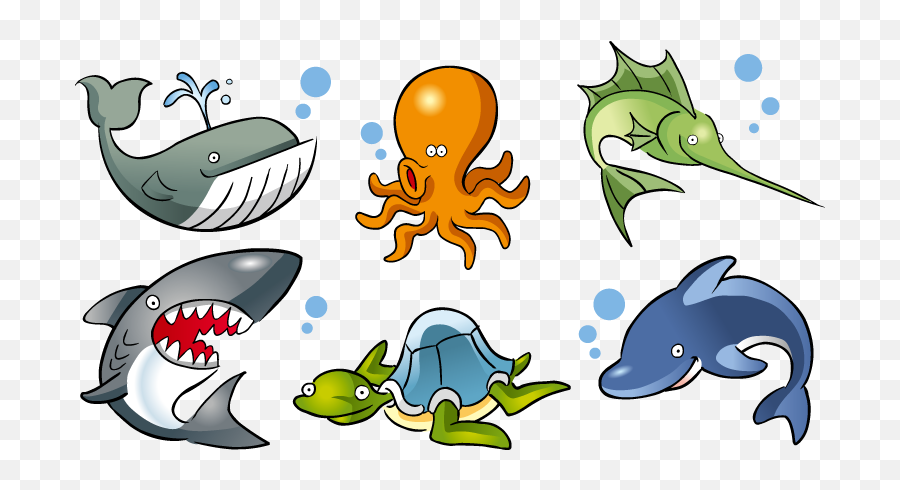 Deep Sea Creature Aquatic Animal Ocean Marine Life - Fish Emoji,Ocean Animals Clipart