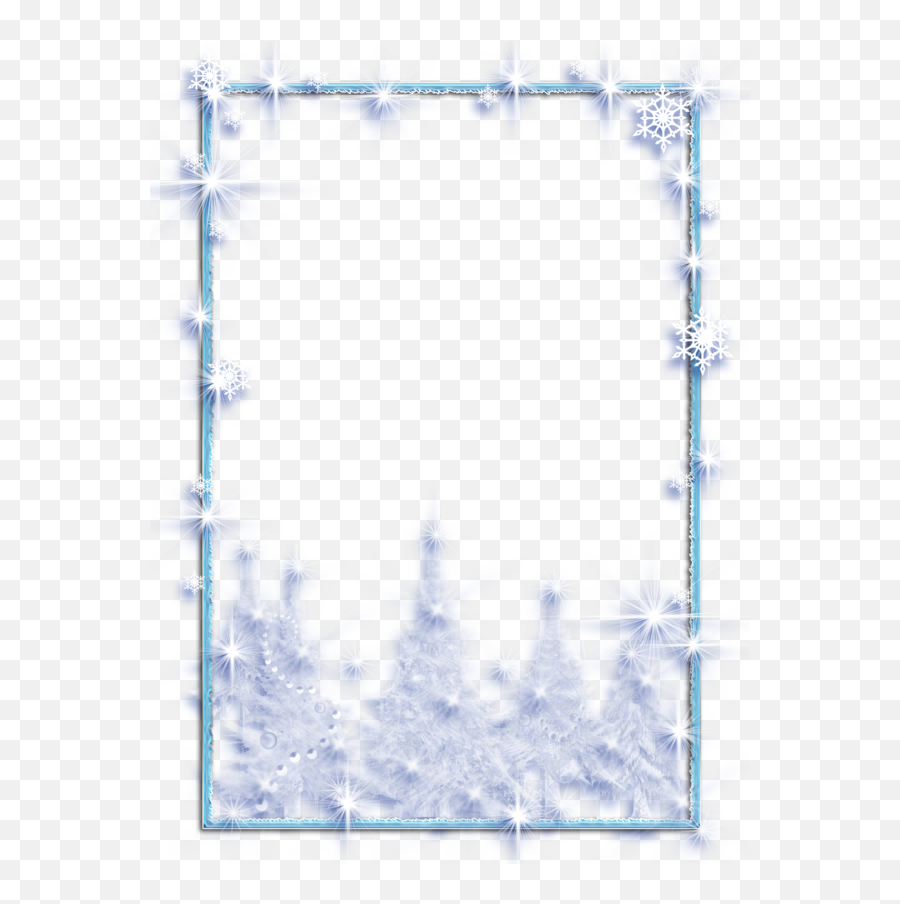 Picture Frames Ice Snowflake Blue Picture Frame For Emoji,Snowflake Frame Png