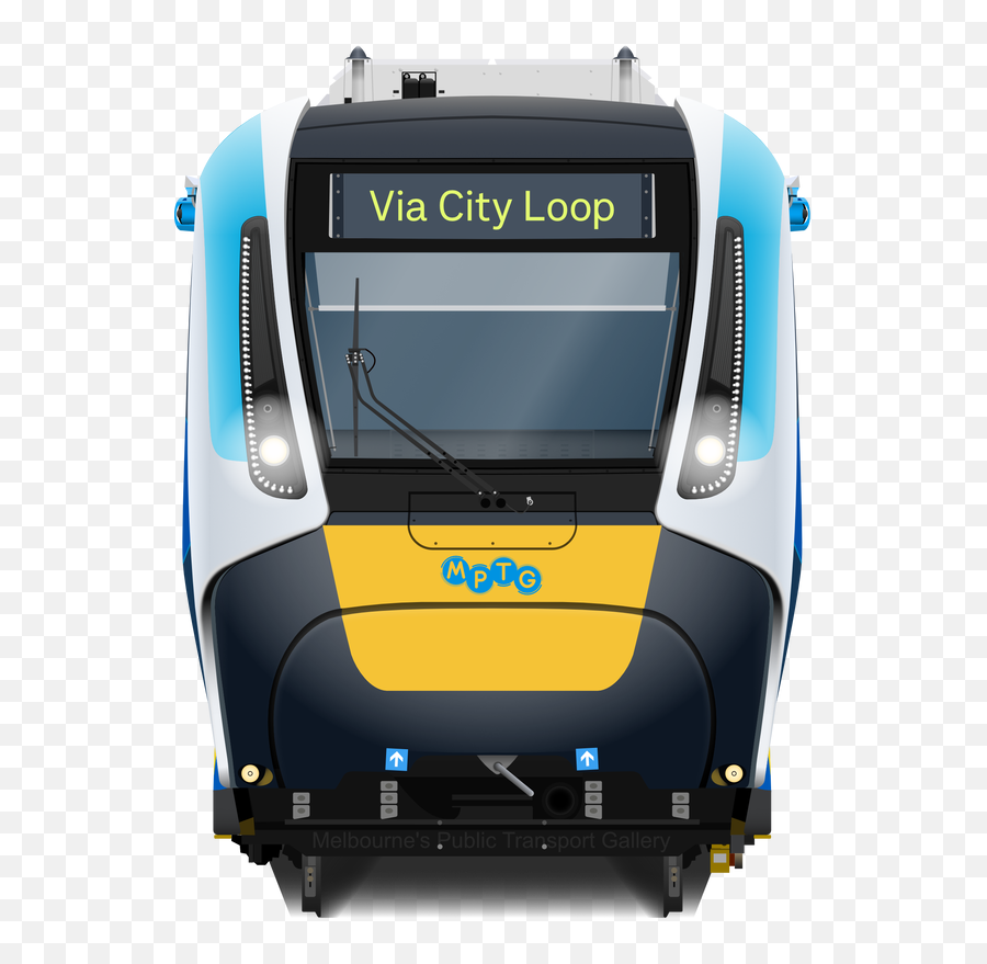 Melbourne Train And Tram Fronts - Melbourneu0027s Public Emoji,Train Front Clipart