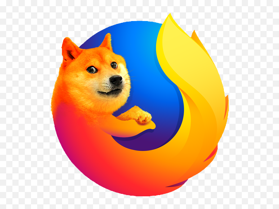 Doge Logo Firefox Minimalist Logo Know Your Meme - Firefox Logo 2021 Meme Emoji,Minimalist Logo