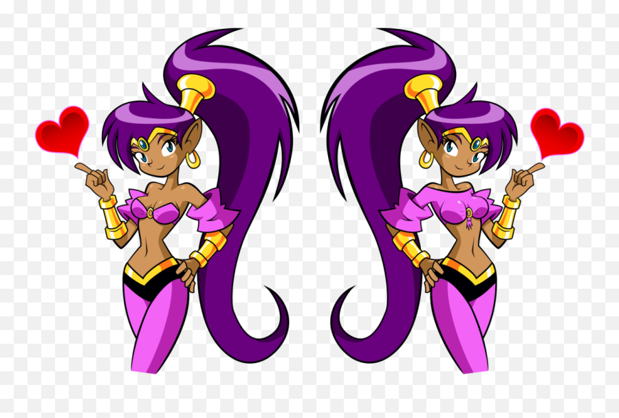 Shantae Png - Nega Shantae Revenge Emoji,Shantae Png