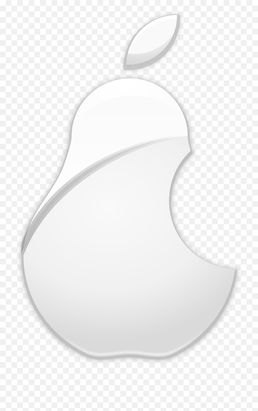 Apple Logo Clip Art Medium Size - Apple Pear Logo Pear Phone Logo Transparent Emoji,Apple Logo Png