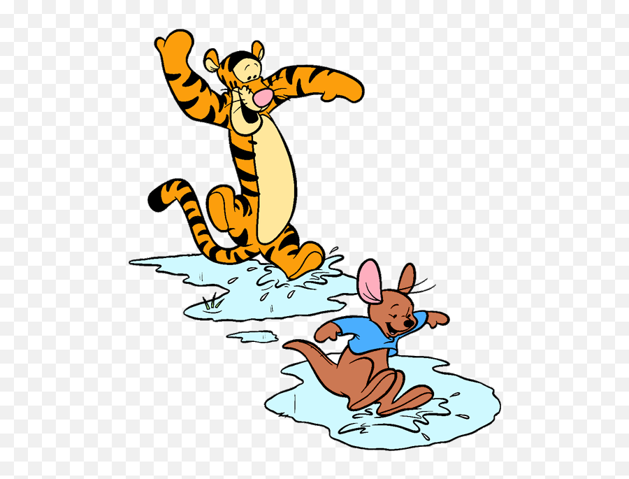 Library Of Picture Freeuse Stock For April Png Files - Tigger Jumping In Puddles Emoji,April Clipart