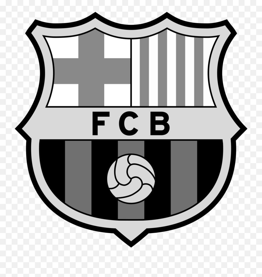 Fc Barcelona Logo Black And White - Barcelona Logo Download Emoji,Barcelona Logo