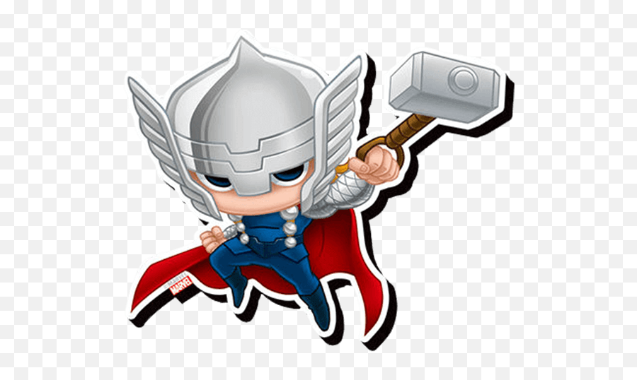 Download Captain Chimichanga America - Thor Chibi Emoji,Thor Clipart