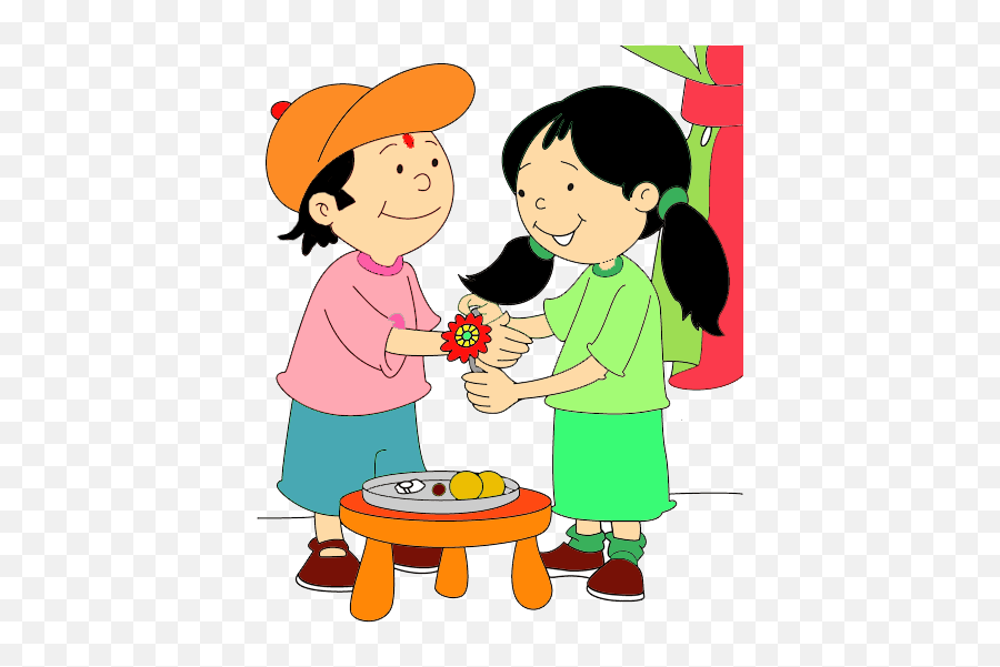 Festivals And Holidays - Sister Raksha Bandhan Card Emoji,Brothers And Sisters Clipart