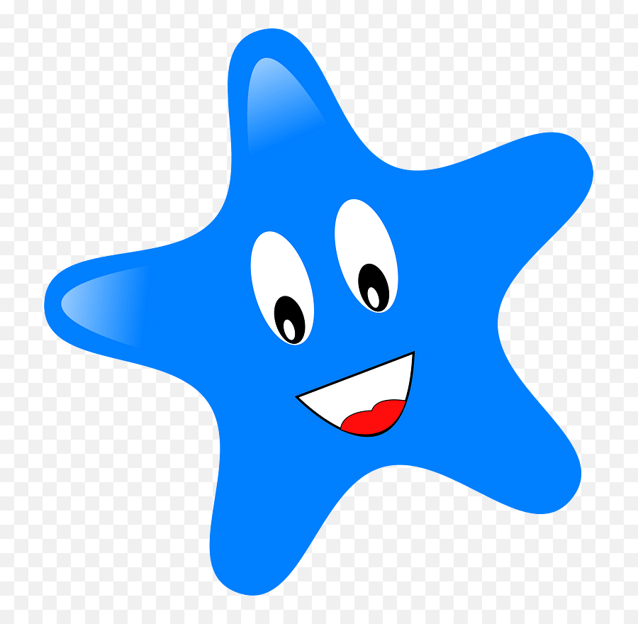 Blue Starfish Cliparts 6 Buy Clip Art - Cute Blue Star Clipart Emoji,Blue Starfish Logo