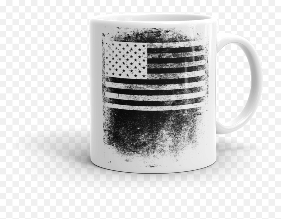Splatter Flag Mug - Finelineflag Emoji,Black And White American Flag Png