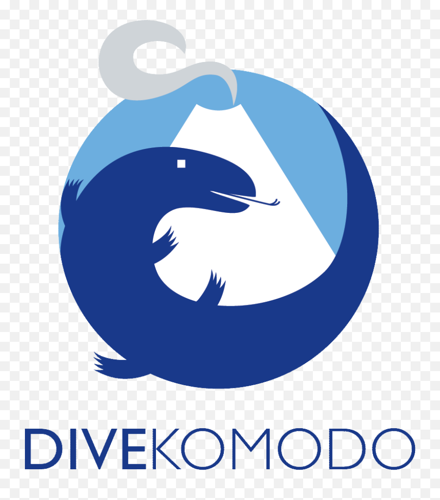Dive Komodo Emoji,Diving Logo