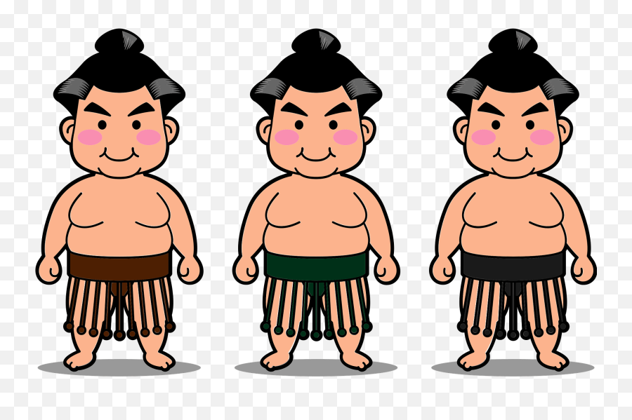 Sumo Wrestlers Clipart - Sumo Wrestler Standing Clipart Emoji,Wrestling Clipart