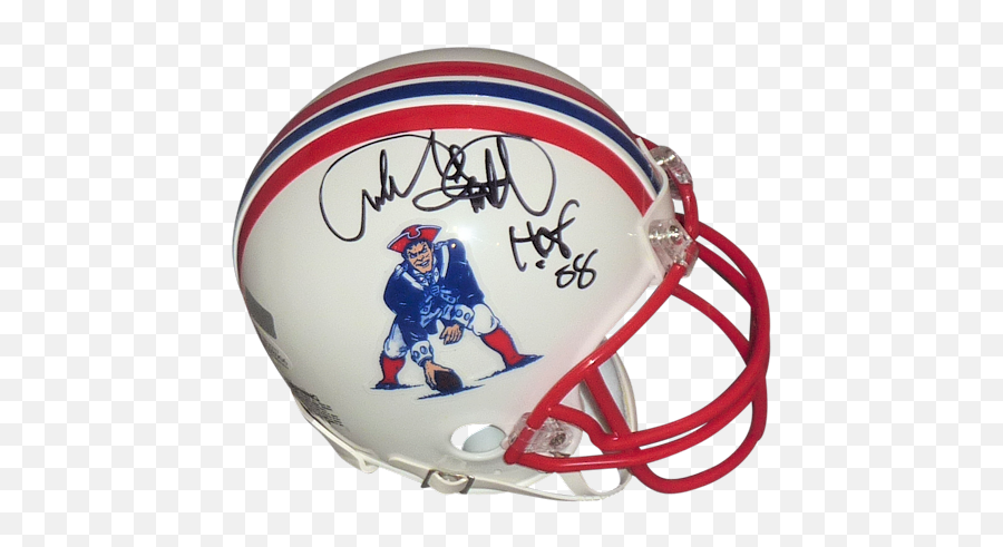 Download Andre Tippett Autographed New England Patriots Mini Emoji,New England Patriots Helmet Png