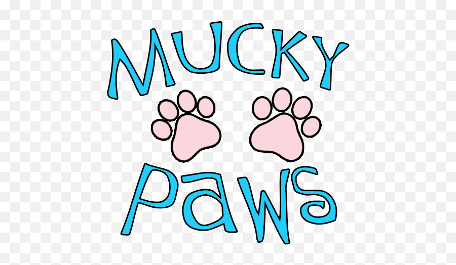 Mucky Paws Spa Emoji,Pink Dog Logo