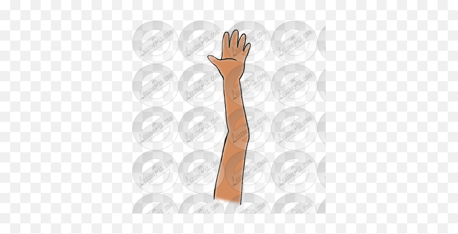 Raise Hand Picture For Classroom Therapy Use - Great Raise Emoji,Raising Hand Clipart