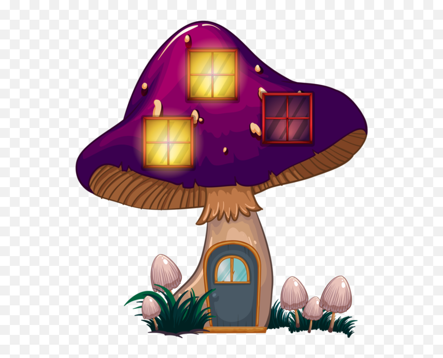 Download Hd Gnome Clipart Fairy Mushroom - Cartoon Mushroom Emoji,Gnome Clipart