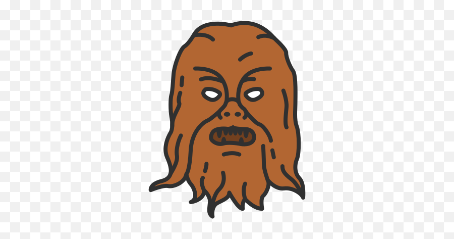 Chewbacca Han Solo Starwars Wookie Icon - Free Download Emoji,Chewbacca Transparent