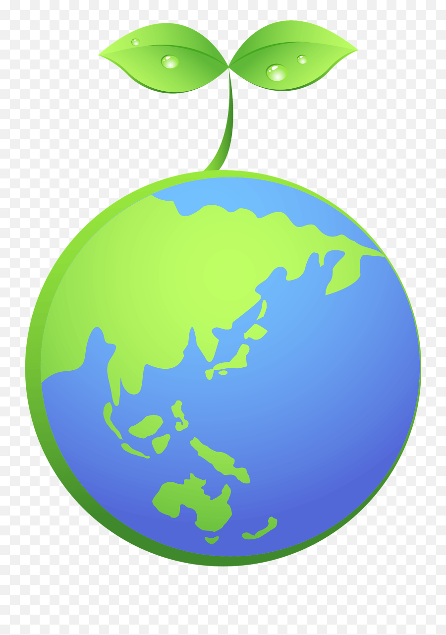 Earth Sprout Ecology Clipart Free Download Transparent Png - Vertical Emoji,Earth Day Clipart