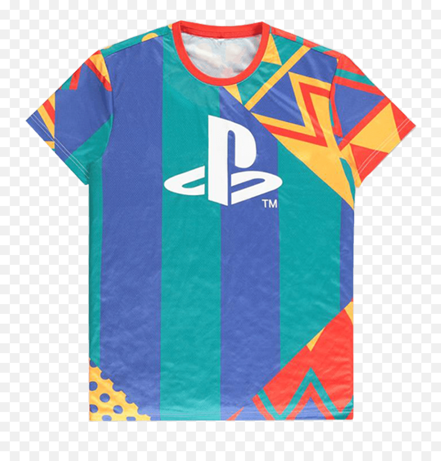 Sony - Playstation Aop Mens Tshirt Emoji,Playstation Logo Shirt