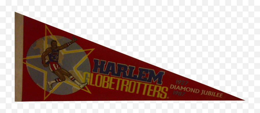 Vintage Harlem Globetrotters Basketball Team Pennant Emoji,Harlem Globetrotters Logo