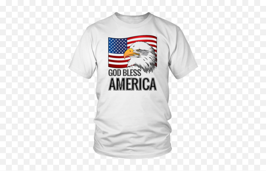 America Flag Bald Eagle God Bless America T - Shirt U2014 Teepaly Emoji,American Flag Eagle Png