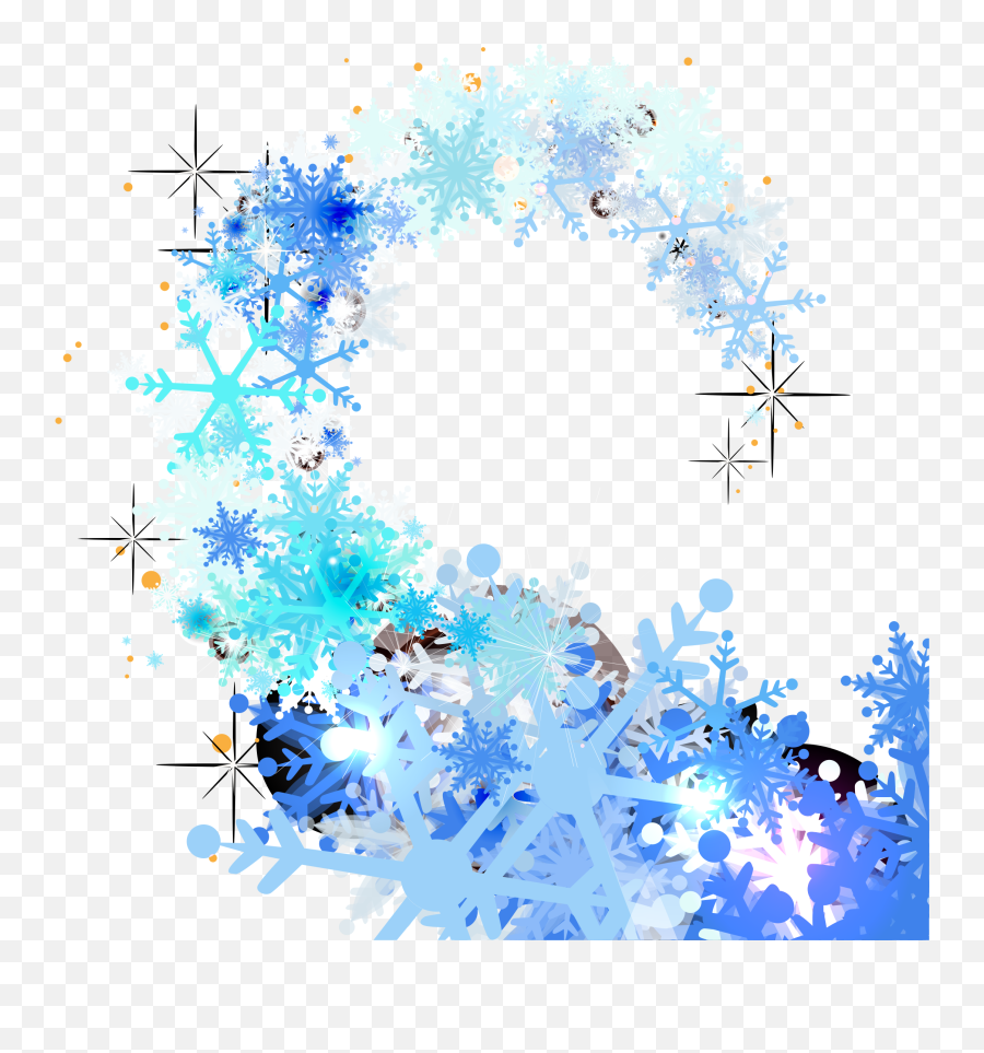 Snowflake Blue Adobe Illustrator - Blue Snowflake Floating Adobe Illustrator Emoji,Transparent Background Illustrator