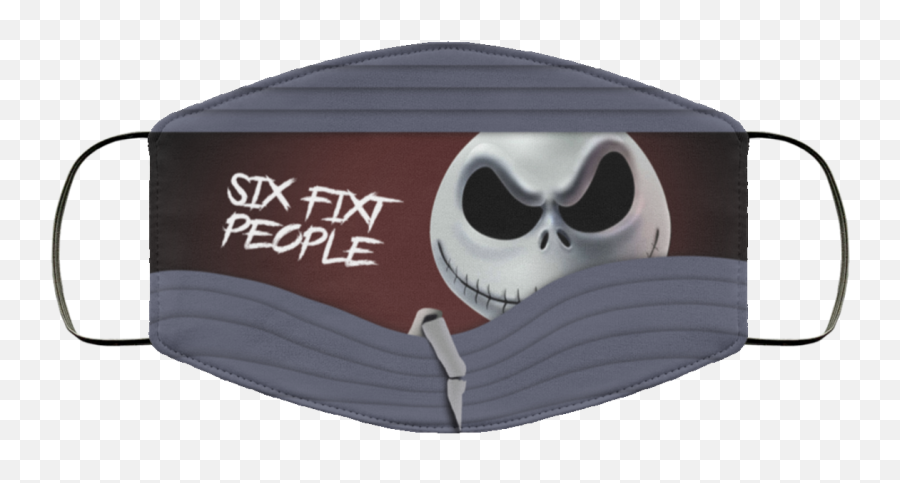 Six Feet People Jack Skellington Cloth Face Mask Emoji,Jack Skellington Png