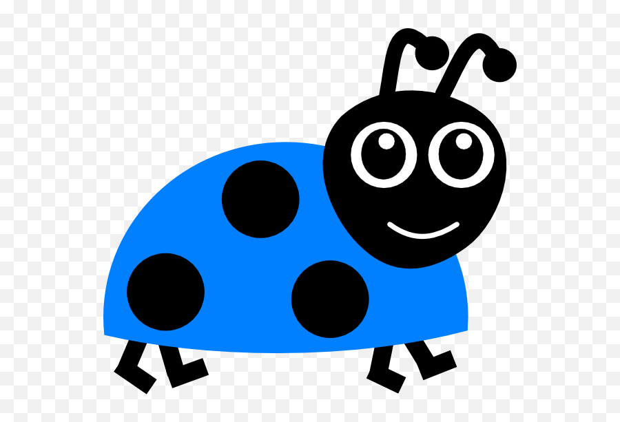 Collection Of Blue Bug Cliparts - Green Lady Bug Clipart Emoji,Bugs Clipart
