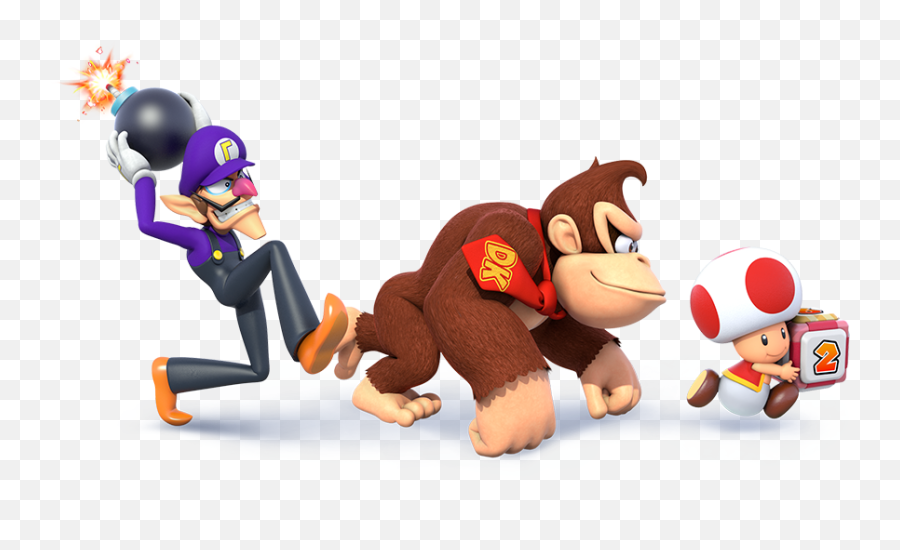 Download Waluigi Character Art - Mario Party Star Rush Cartoon Emoji,Waluigi Png