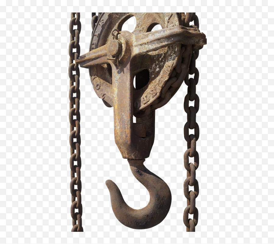 Free Photo Iron Chain Rust Chain Hoist Chain Technology Hook - Transparent Rusty Chain Png Emoji,Rust Texture Png