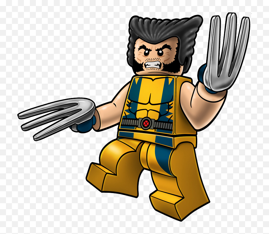 Legos Wolverine Cliparts - Lego Marvel Dibujos Emoji,Legos Clipart