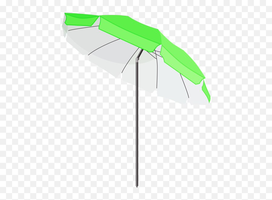 Green Beach Umbrella Png Clipart Green Beach Beach - Beach Umbrella Emoji,Beach Umbrella Clipart