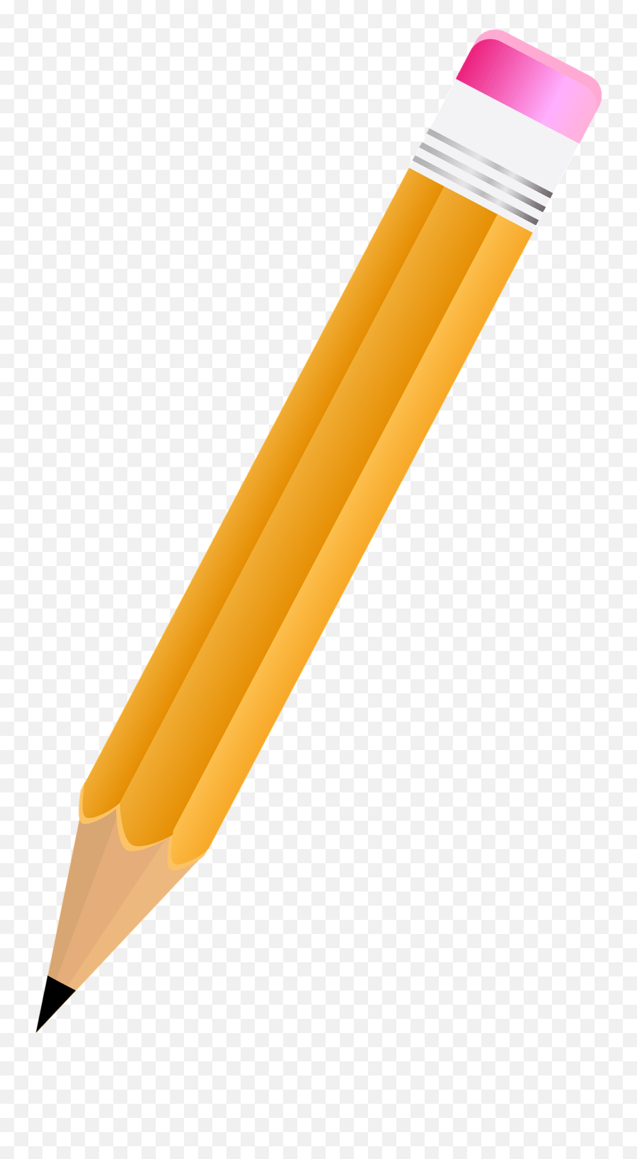 Fat Yellow Pencil Clipart - Pencil Png Emoji,Pencil Clipart