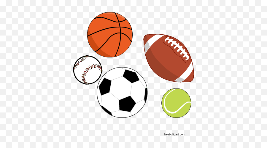 Free Sports Balls Clip Art - Sports Balls Clipart Animated Sports Balls Emoji,Ball Clipart