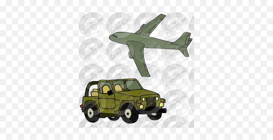 Jeeps And Jets Picture For Classroom Therapy Use - Great Emoji,Jeep Wrangler Clipart