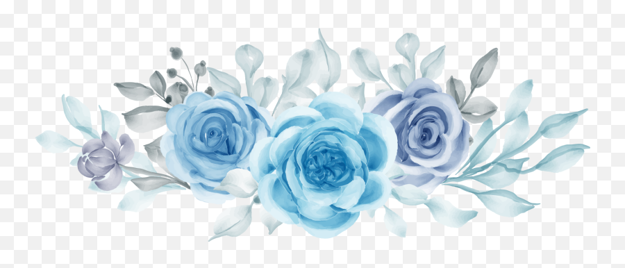 Blue Flower Design T - Shirt Emoji,Blue Flower Transparent