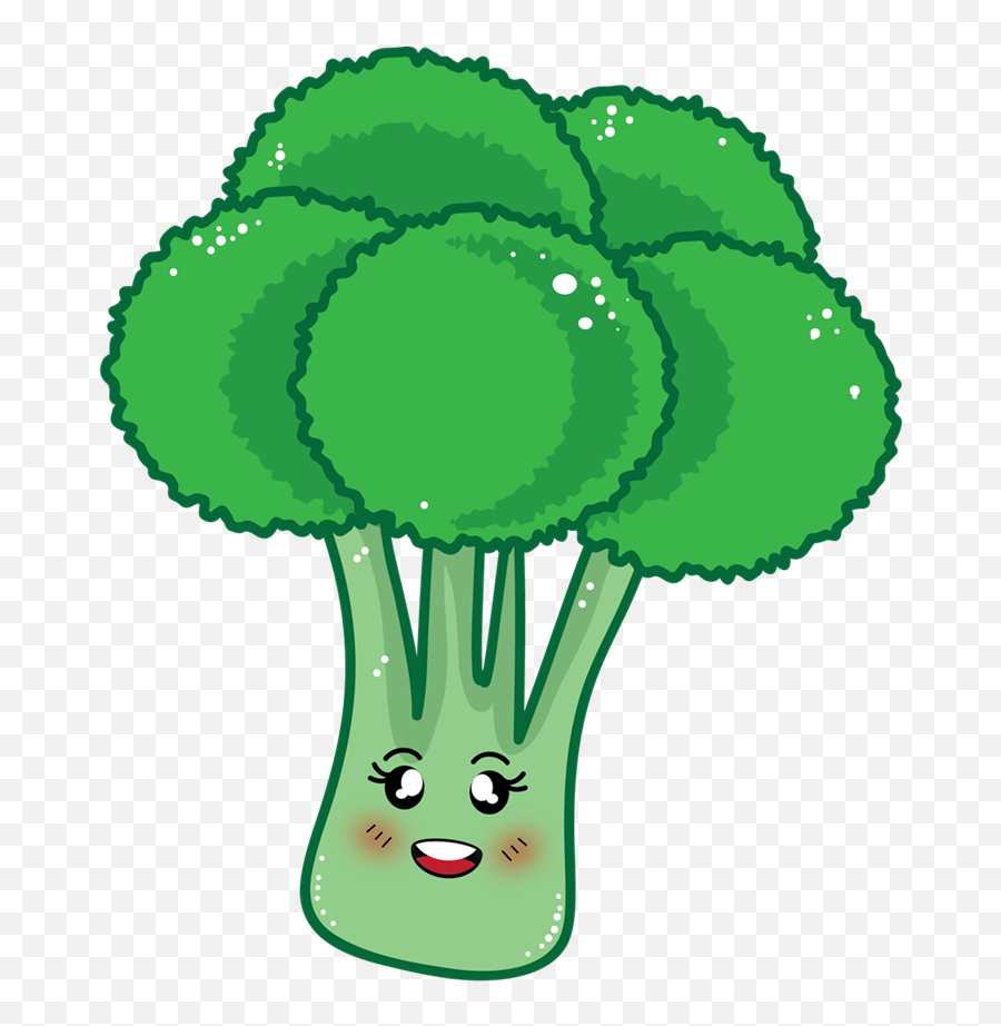 Free Transparent Broccoli Png Download - Clip Art Cartoon Broccoli Emoji,Broccoli Clipart