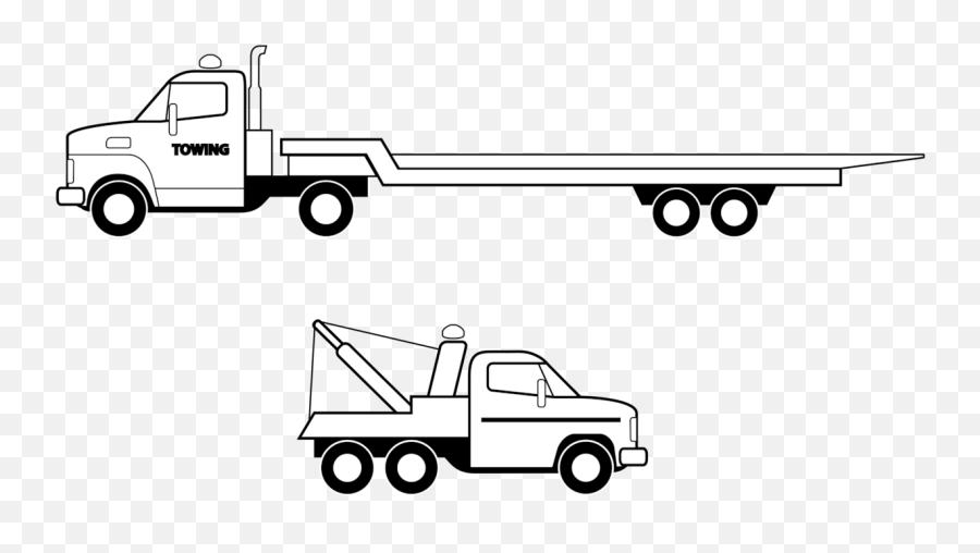 Flatbed Truck Clip Art At Clker - Flatbed Truck Clipart Emoji,Semi Truck Clipart