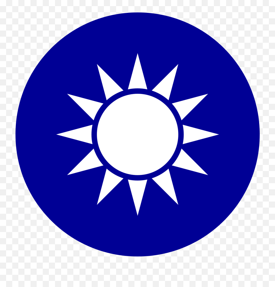 Blue Sky With A White Sun - Wikipedia Chinese Imperial Flag Emoji,White Circle Transparent