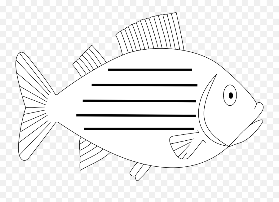 Trout Shape With Lines Clip Art At Clkercom - Vector Clip Fish Products Emoji,Trout Clipart