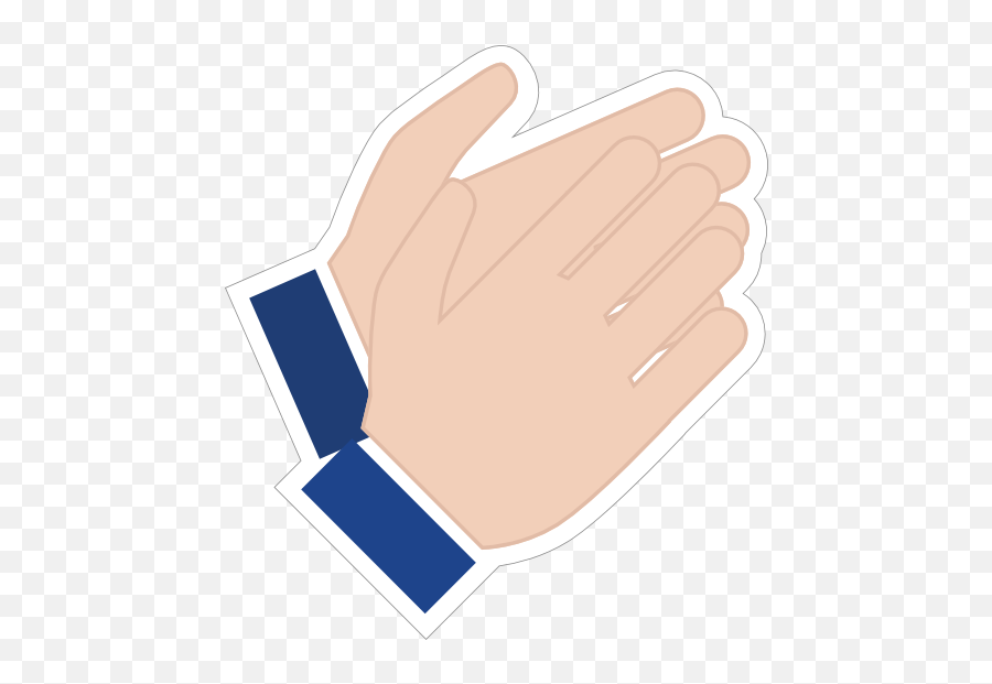 Hands Clapping Emoji Sticker - Clapping Sticker,Clap Emoji Png