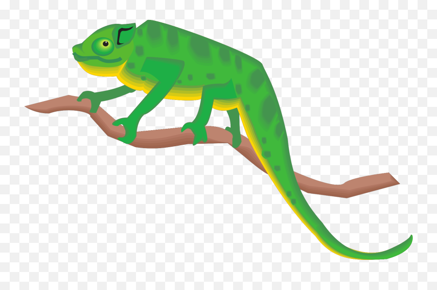 Chameleon Png Clipart - Kamæleon Png Emoji,Chameleon Clipart