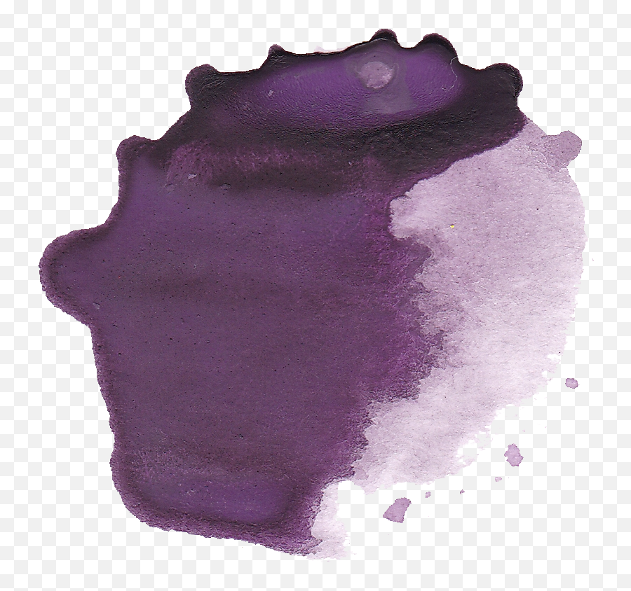 6 Purple Watercolor Circle - Stain Emoji,Purple Circle Png