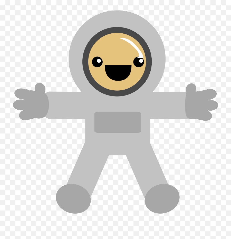 Download Astronaut Clipart Png - Astronaut Clipart Gray Astronaut Transparent Clipart Emoji,Astronaut Transparent